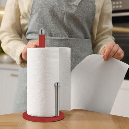 Holder for kitchen roll with roll stop