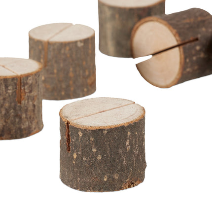 Holders for location cards, wooden set of 48