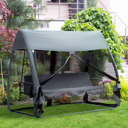 3-seat Hollywood swivel bench with gray side walls