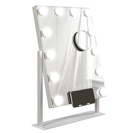 Hollywood makeup mirror with lights, 37x46cm, 10X magnification