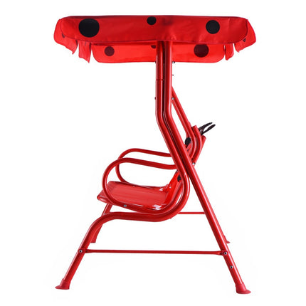 Hollywood swing 2-seater children's garden swing ladybug red 117 x 78 x 116 cm