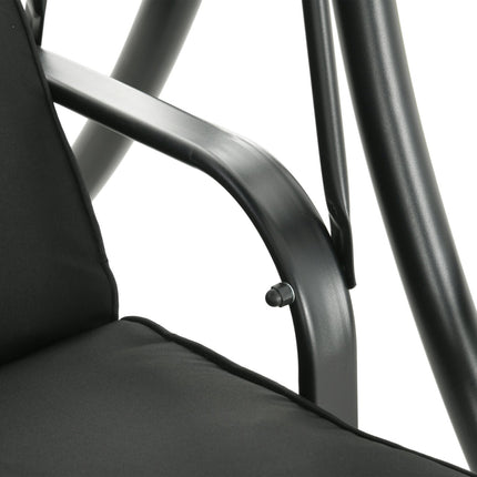 3-seat garden swing with canopy - Supports up to 300 kg