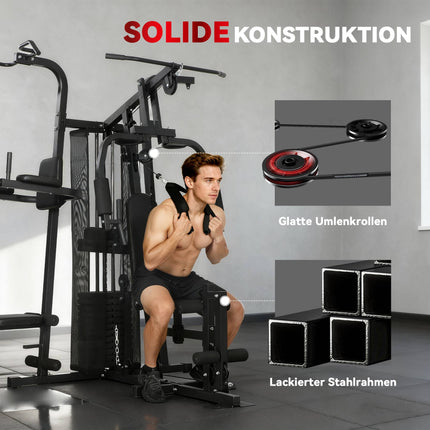 Home Gym Station – Adjustable Weight Bench, 10+ Exercises