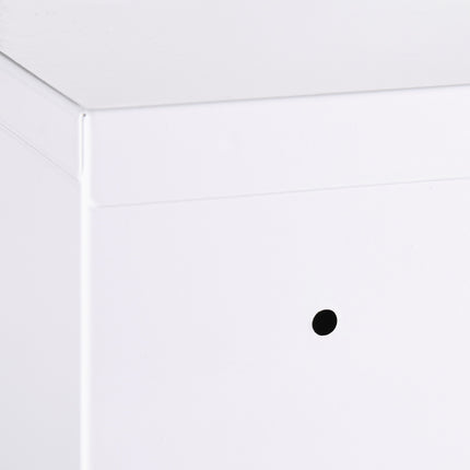 Lockable medicine cabinet in white steel, childproof, 3 compartments