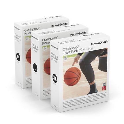 Honeycomb Anti-collision Knee Pads Hokkop InnovaGoods 2 Units - XL