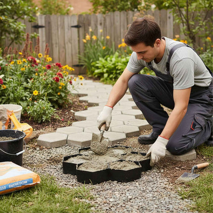Honeycomb Paving Mold Set, 2-Pack, Reusable Plastic