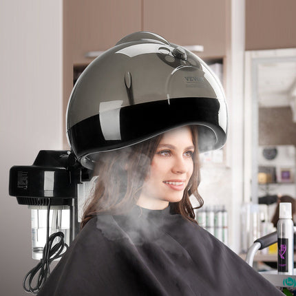Hooded Ionic Hair Steamer, 11.81-Inch, Timer, 2 Modes
