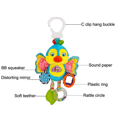 Hoogar Baby Plush Toy, Blue Bird