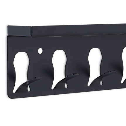Hook strip with shelf