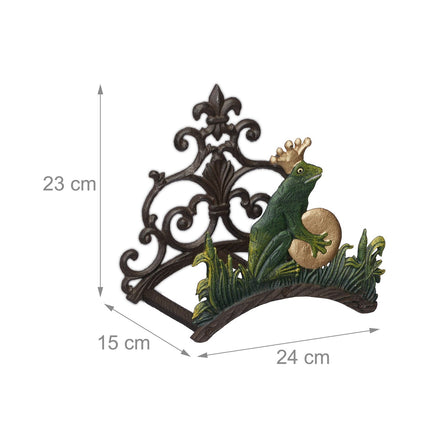 Hose Holder Cast Iron – Frog Design, Wall Mount