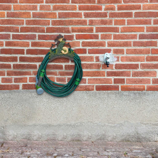Hose Holder Cast Iron – Frog Design, Wall Mount