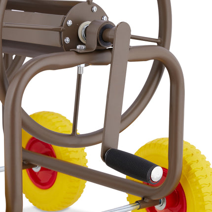 Hose cart with 4 wheels