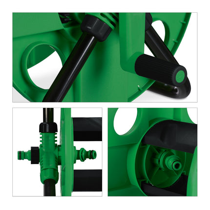 Hose reel 30 meters green/black