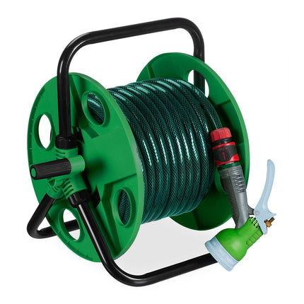 Hose reel 30 meters green/black