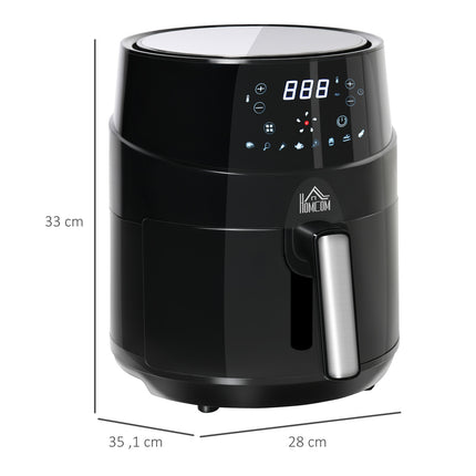 4.5L hot air fryer, 1500W, 8 presets, non-stick basket
