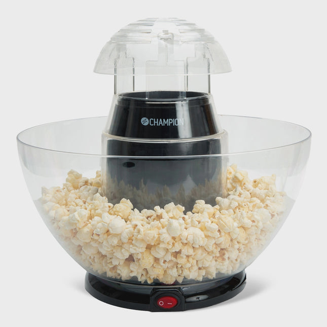 Hot Air Popcorn Maker with Removable Bowl, 900W, Black