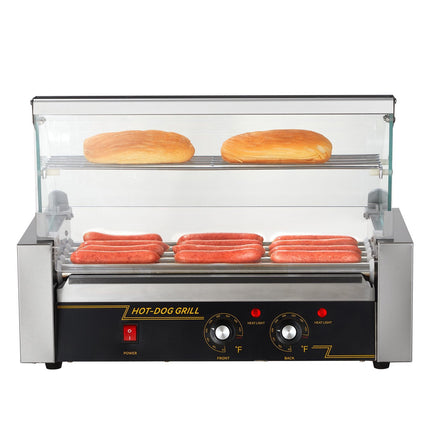 Hot Dog Roller Grill, 5-Roller, 12-Capacity, 1000W