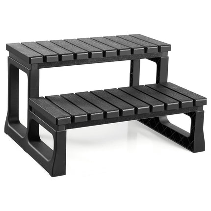 Hot Tub Step, 2-Step Spa Stairs, Non-Slip, 320 lb