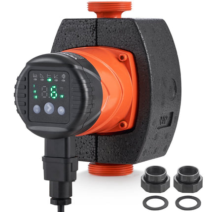 Hot Water Recirculating Pump, 220V 60W, 67 L/min, 1-1/2 in NPT