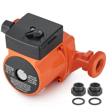 Hot Water Recirculating Pump, 220V 92W, 60 LPM, 3-Speed
