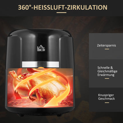 4L Air Fryer, 12 programs, LED screen, non-stick basket