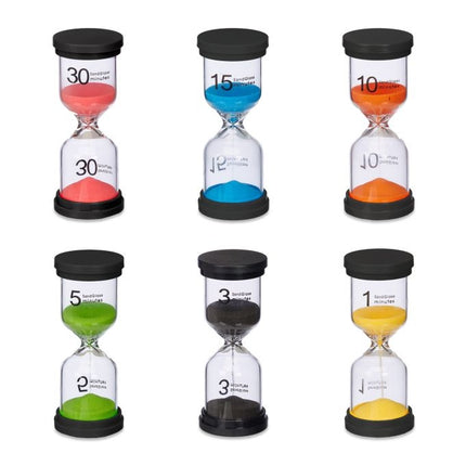 Hour glass, set of 6