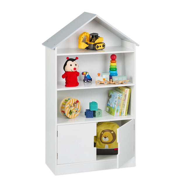 House-shaped shelf for children
