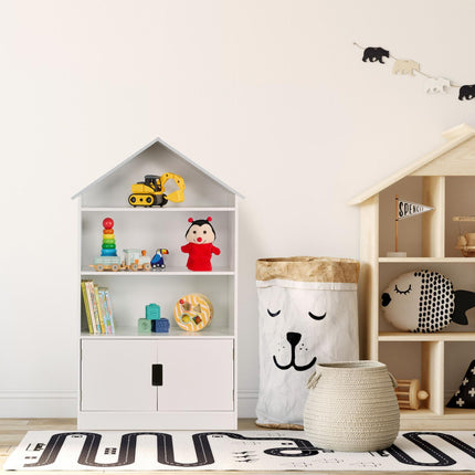 House-shaped shelf for children
