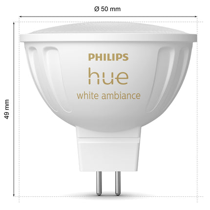 Hue White Ambiance GU5.3 MR16 12V 400lm 1-pack