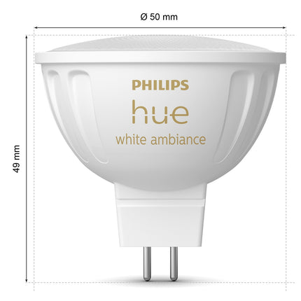 Hue White Ambiance GU5.3 MR16 12V 400lm 2-pack