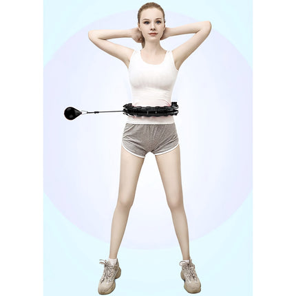 Hula hoop with massager + weight Trizand 25208