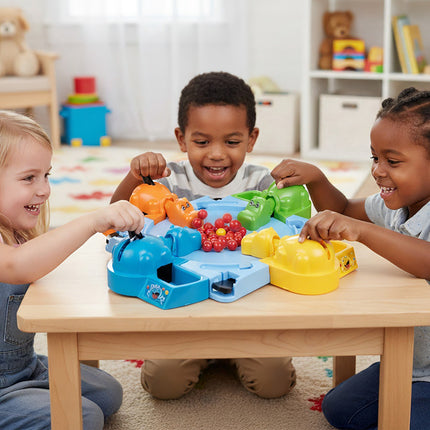 Hungry Hippos Arcade Game for Kids, Family Fun, 2-4 Players