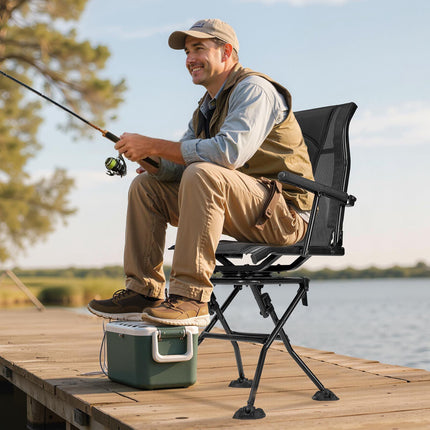 Hunting Chair – 360 Silent Swivel, Foldable, 136 kg