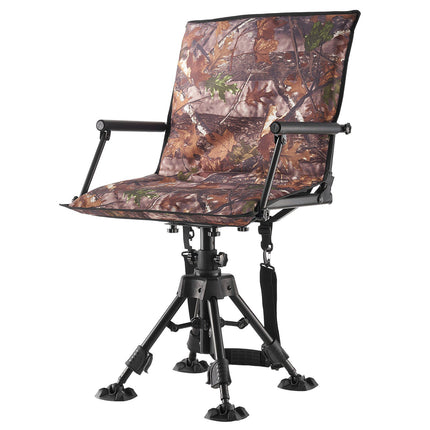 Hunting Chair, 360 Silent Swivel, Foldable, Adjustable Height