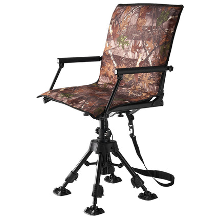 Hunting Chair, 360 Silent Swivel, Foldable, Adjustable Height