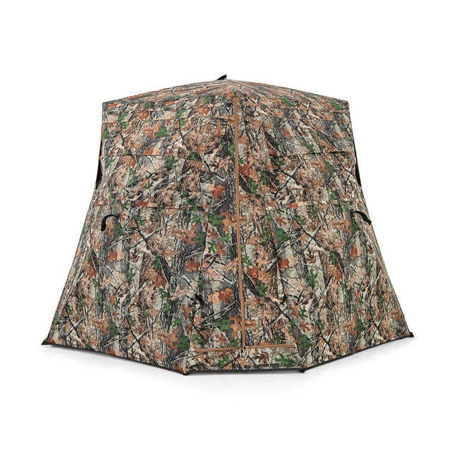 Jachttent voor 2-3 personen 360° transparante camouflagetent voor de jacht op herten en wilde zwijnen