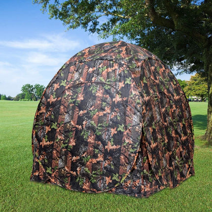 Hunting tent pop up design with 360° vision & carrying bag & tension straps for 2 people