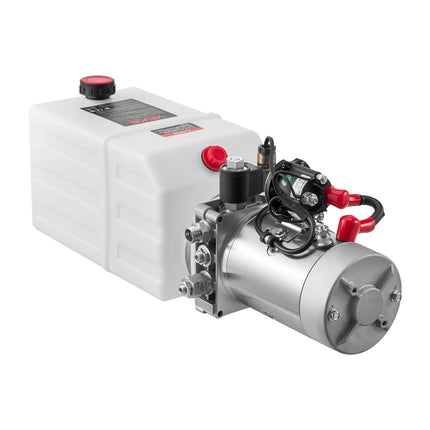 Hydraulic Power Unit Pump, 12V DC, Single-Acting, 7 Quart