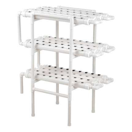 Hydroponic Grow Kit, 3-Tier 108-Site, UPVC Pipes