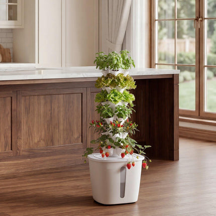 Hydroponic Tower, 6-Tier 30-Pod, App Control, 20L Tank