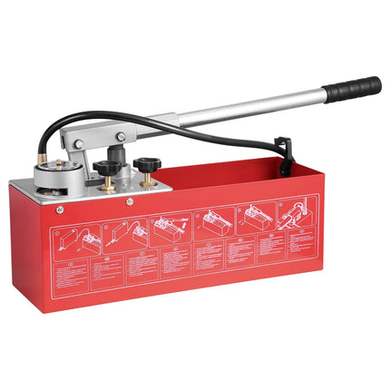 Hydrostatic Test Pump, 25 Bar, Dual Valve, 10L Tank