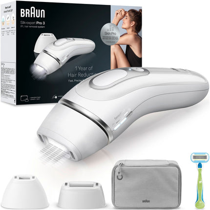 IPL Hair Removal Device with SkinPro Tech, 2 Heads, Case