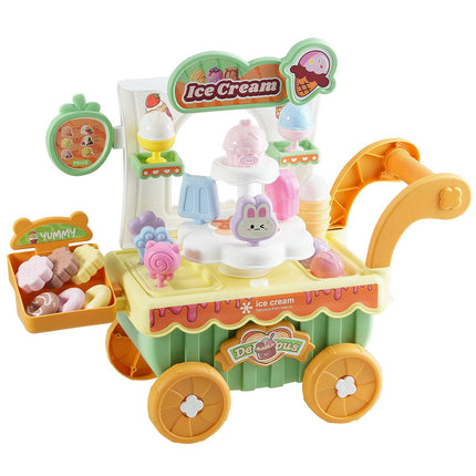 Ice Cream Cart Toy Set, 27-Piece, Lights and Sounds, Ages 3+