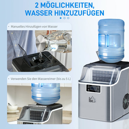 Ice Cube Maker, 20 Kg/24H, self-cleaning stainless steel