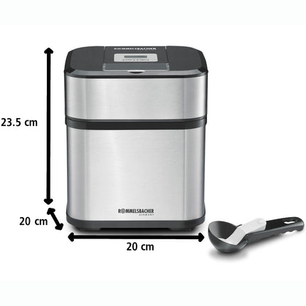 Ice cream machine IM 12 Kurt 0.5l Stainless Sorbet, Ice Cream Frozen Yogurt Slush