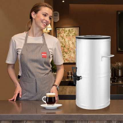 Iced Tea Dispenser, 4 Gal 304 Stainless, Spigot Handle
