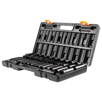 Impact Socket Set, 1/2 In Drive, 26-Piece Metric 10–36mm