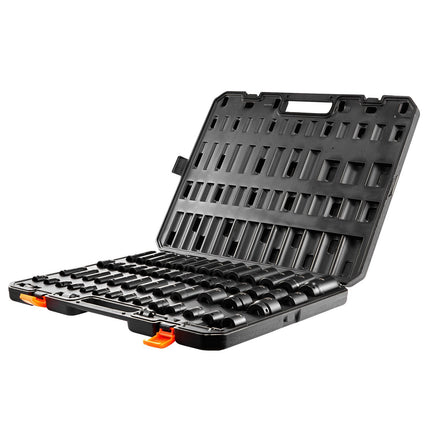 Impact Socket Set, 59-Piece 3/8 and 1/2 Drive Cr-Mo