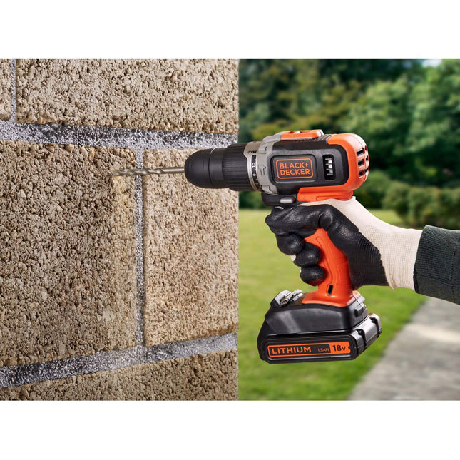 Impact drill 18V lithium-ion 2X1.5AH batt