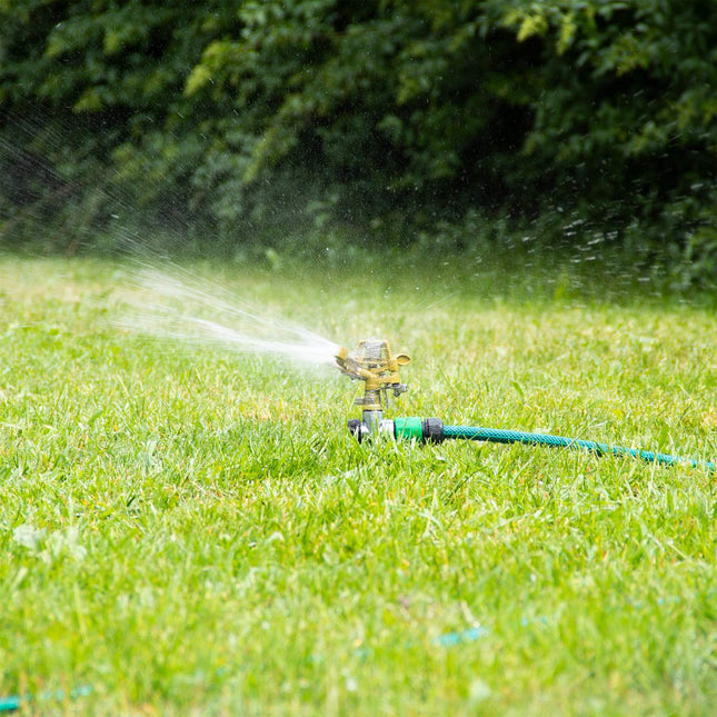 Impulse sprinkler set of 3 with ground spike